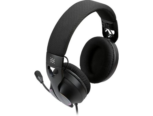 Игровые наушники проводные Defender Weaver RGB черный